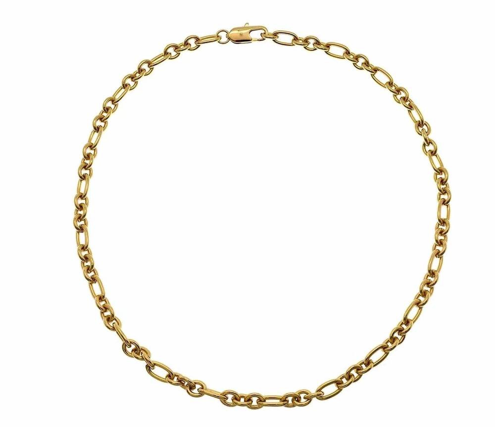 NEW GOLDBUG COLLECTION women's oval round heavy chain necklace in gold